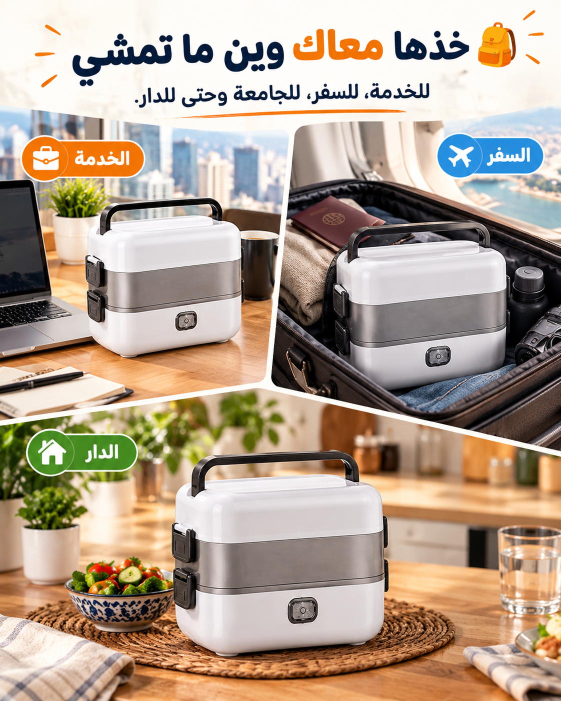 Landing image Chauffe-Repas Électrique Portable 2L