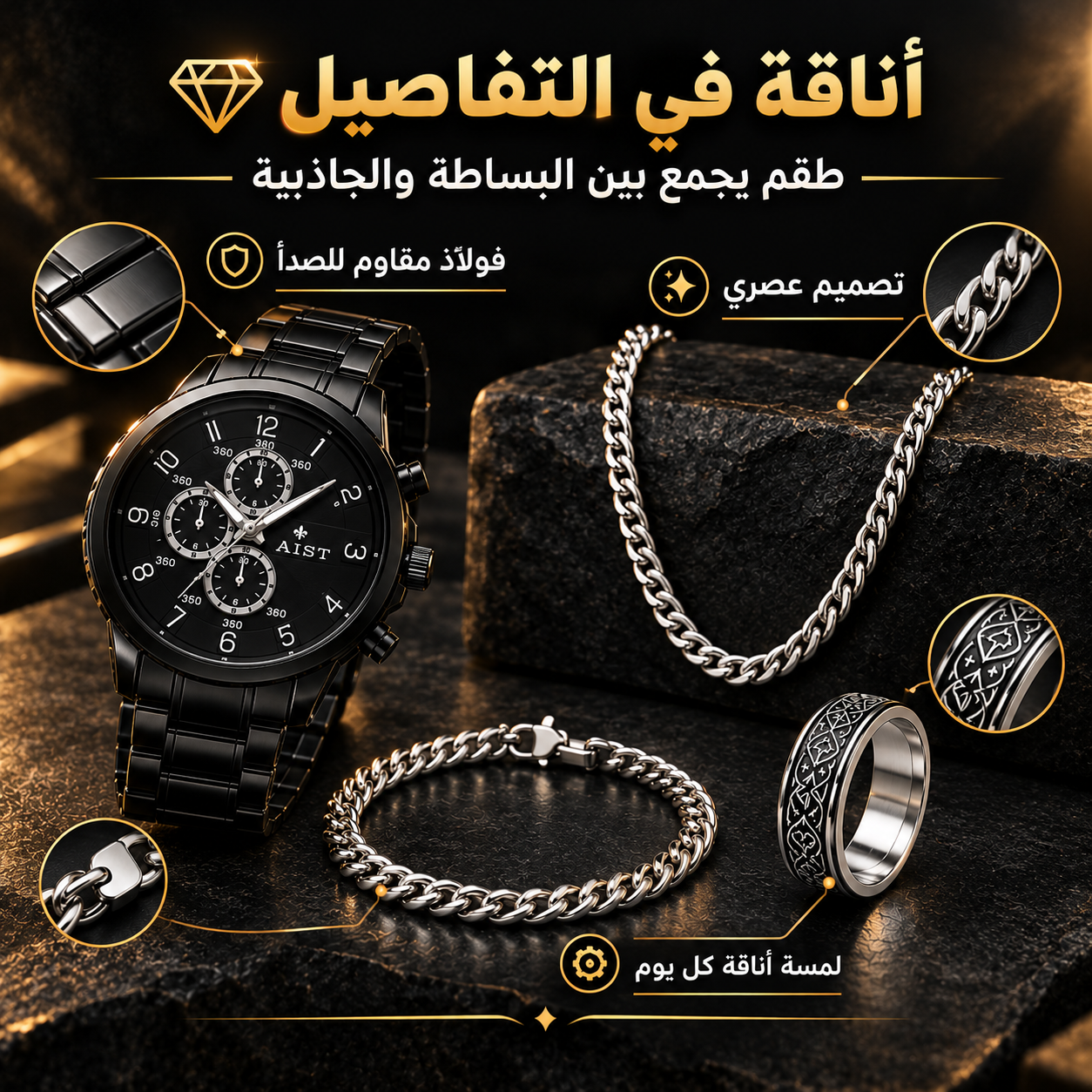 Landing image Coffret 4 Pièces en Acier Inoxydable